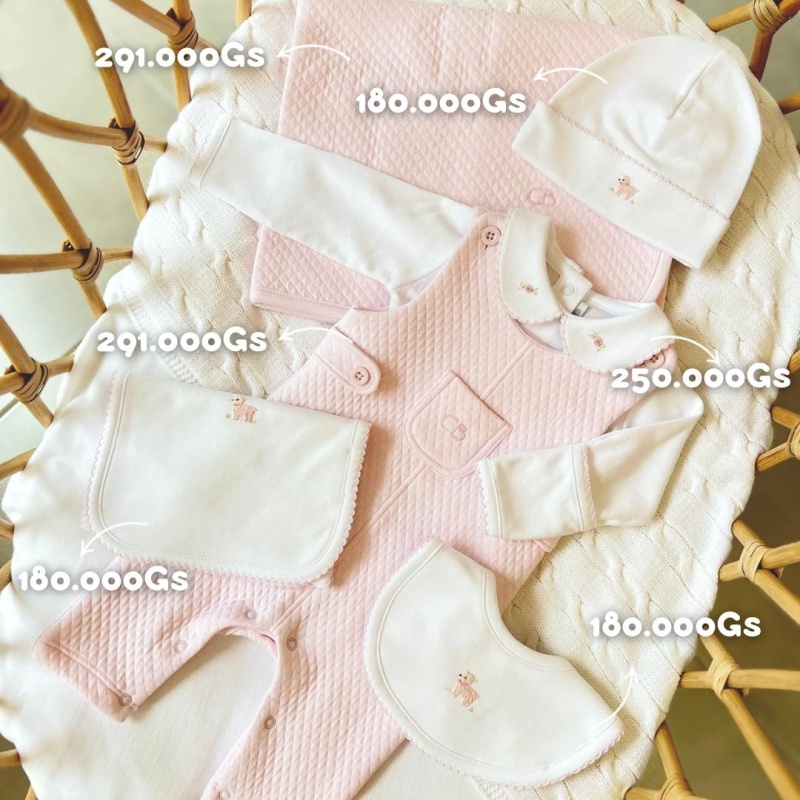 jardinera basica jacquard acolchado rosado