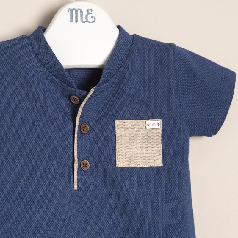 conjunto de remera en pique con bermuda de lino vito