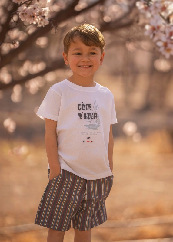 bermuda de poplin rayado ricard