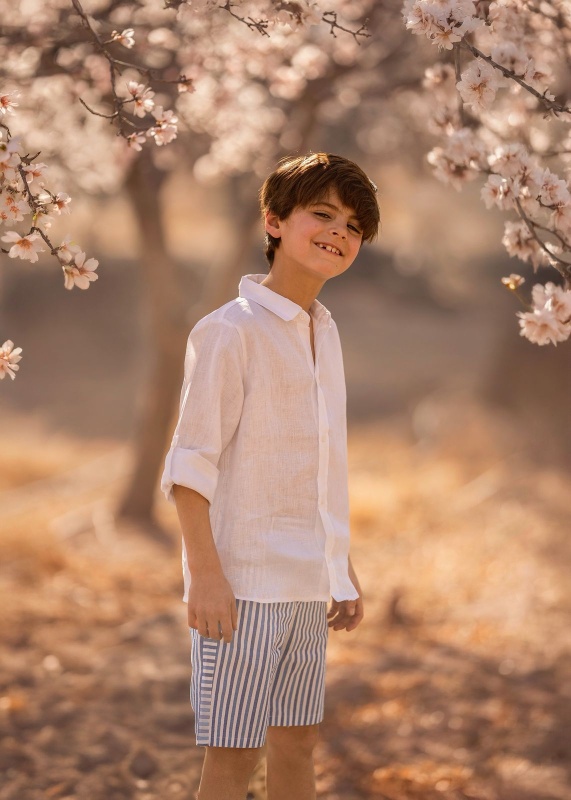 bermuda de cloque rayado cristobal