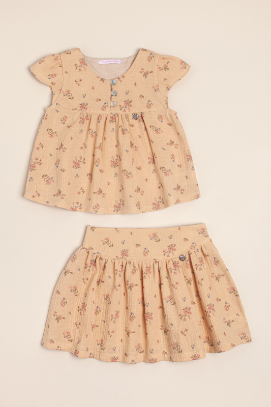 camisola de gasa estamp miel