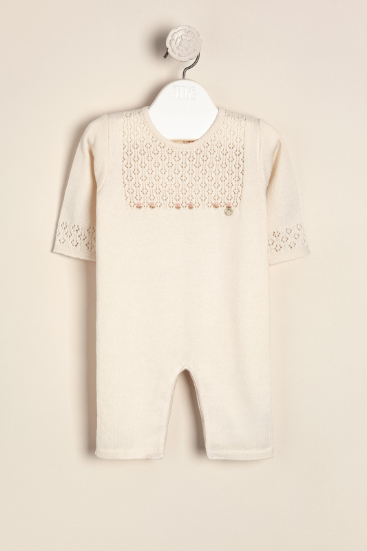 enterito de alg calado y bordado a mano almy