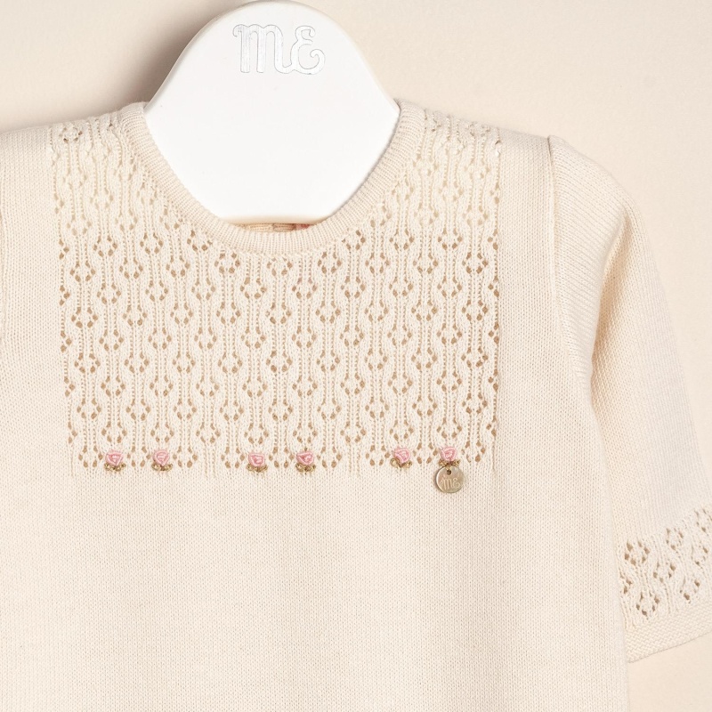 enterito de alg calado y bordado a mano almy