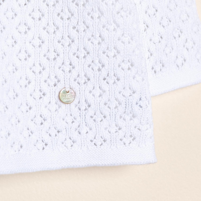 saco calado con detalle de bordado almy