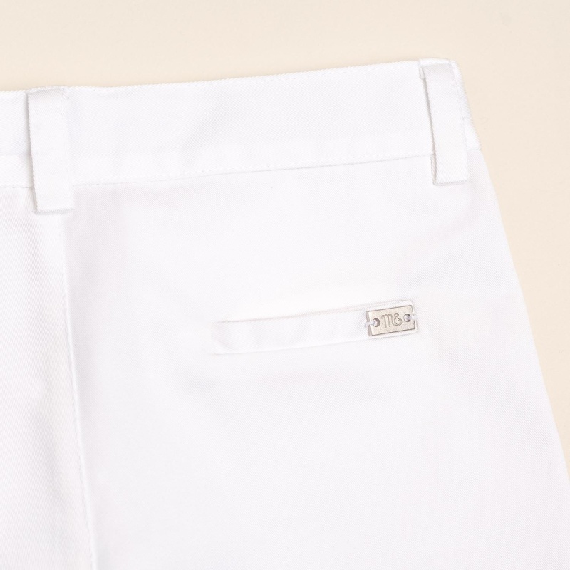 bermuda en gabardina riley blanco