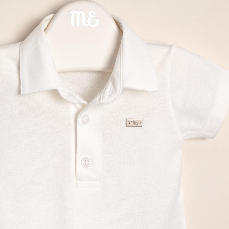 body de algodon con cuello lucas crudo