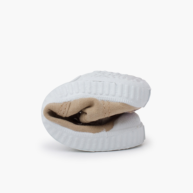 zapatillas lona sin cordones arena