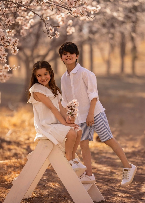 bermuda de cloque rayado cristobal