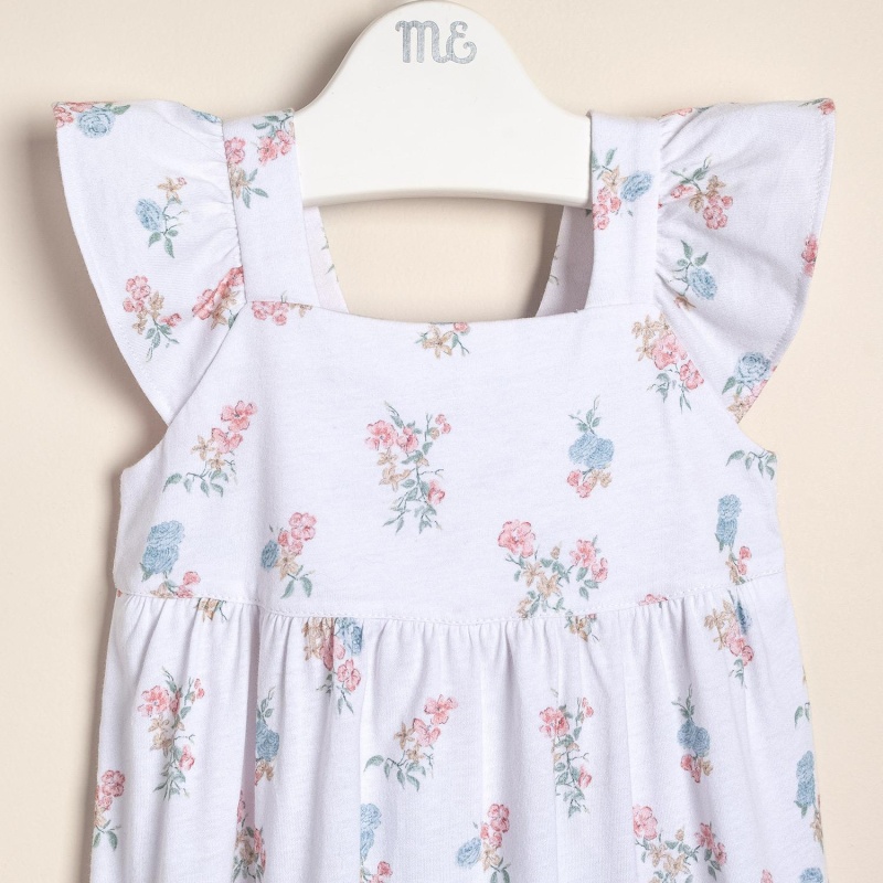 vestido solera de alg estampado ramitos