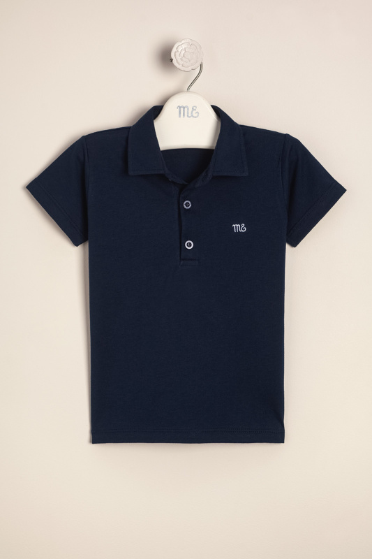 remera polito con logo bordado lucas az