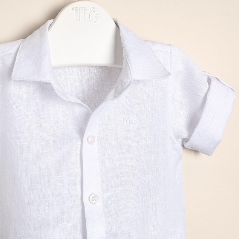 body camisa de lino logo bord iñaki