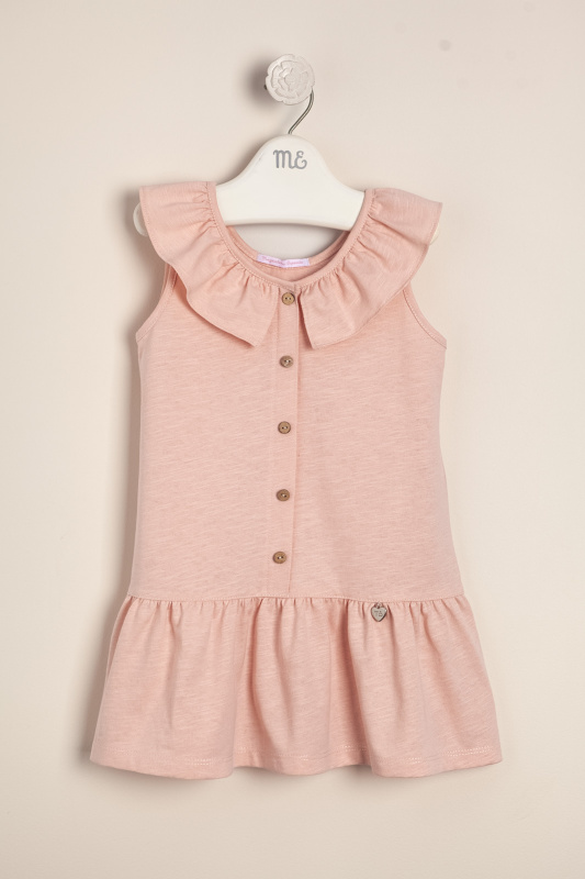 vestido flame con volado en el escote lovely