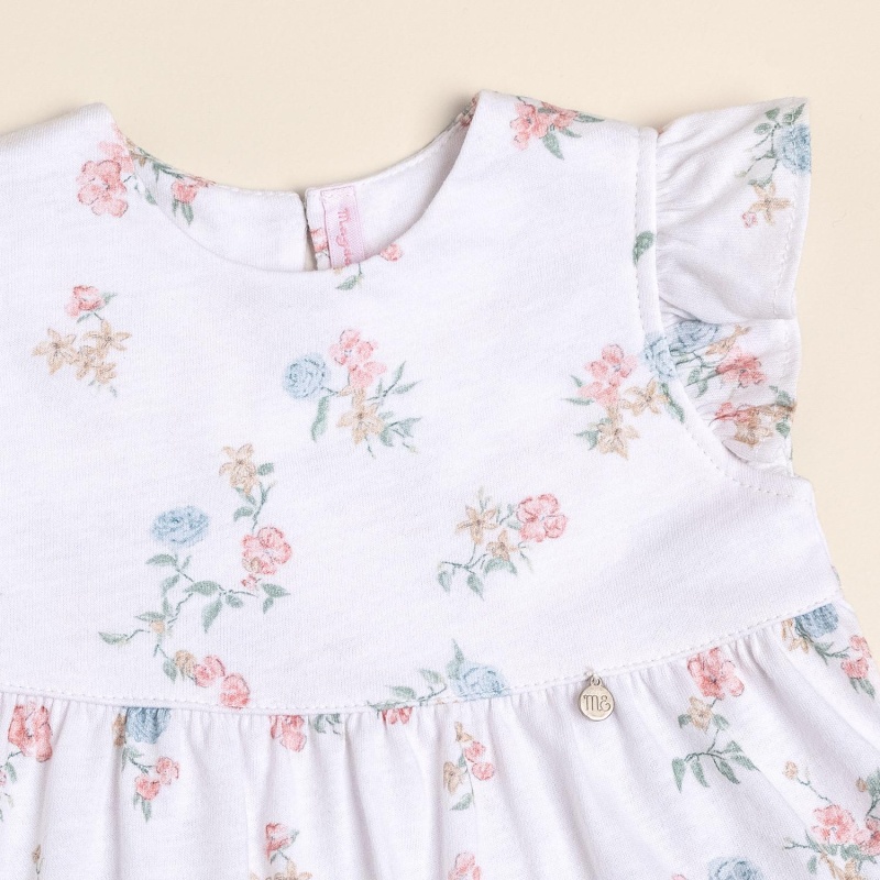 vestido de alg estampado ramitos