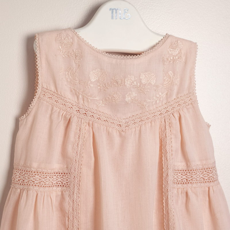 vestido de voile de la india bordado