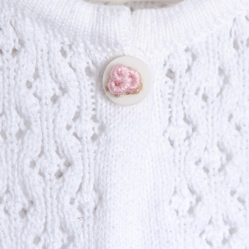 saco calado con detalle de bordado almy