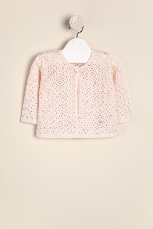 saco calado con detalle de bordado almy rosa