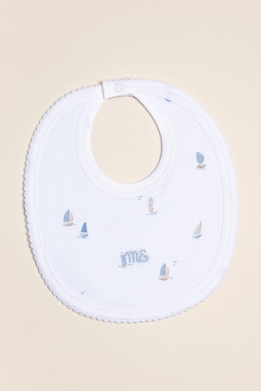 babero pima estampado onda blu