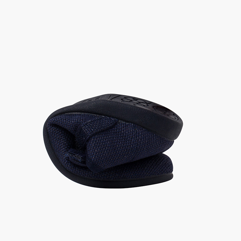 merceditas lino tira adherente boton azul