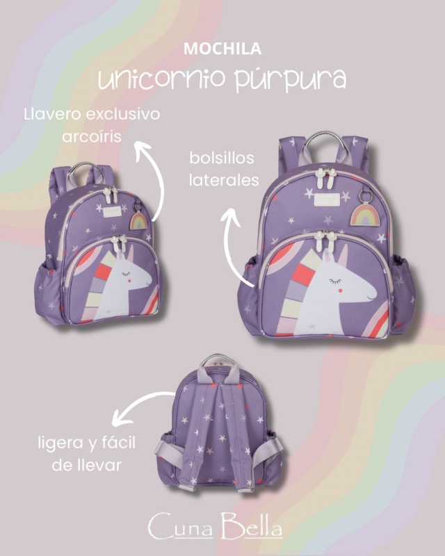 mochila kids unicornio