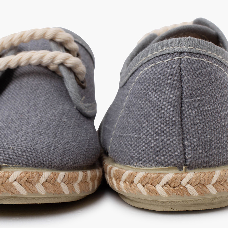 bluncher niño lona yute bicolor azul gris