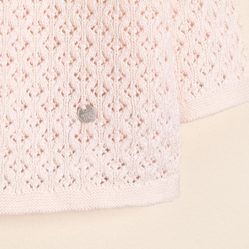 saco calado con detalle de bordado almy rosa