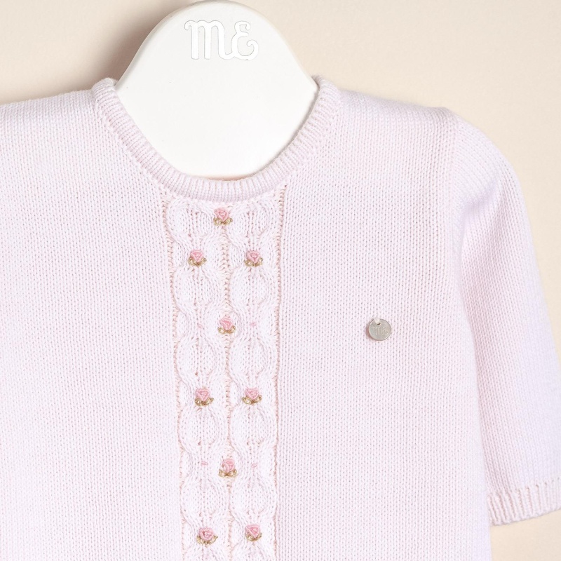 enterito de alg bordado a mano rosa