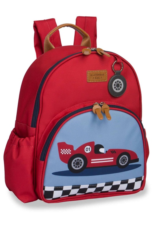 mochila kids carros rojo