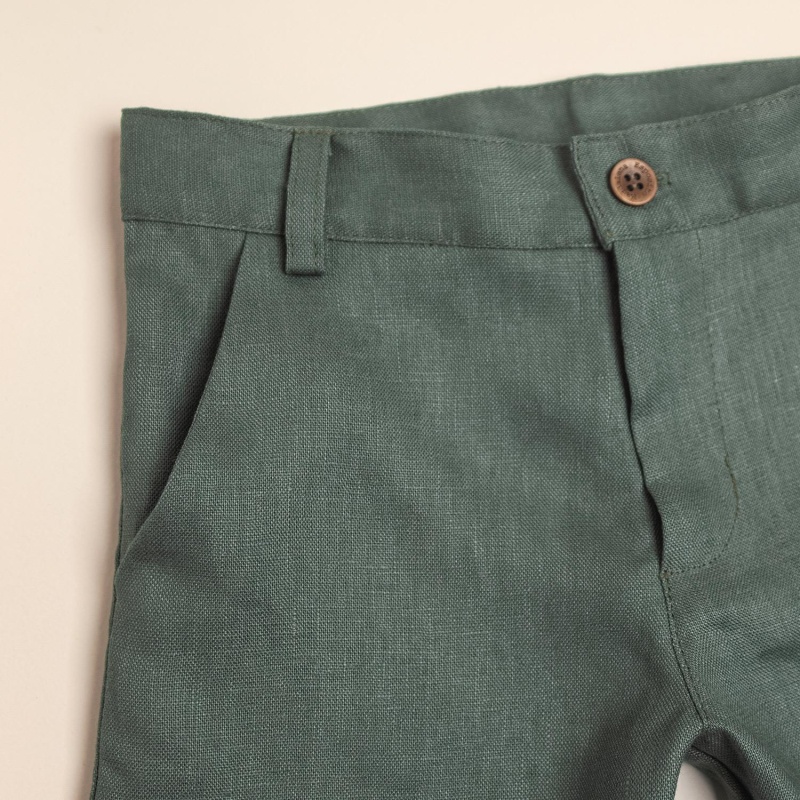 bermuda de lino paul verde