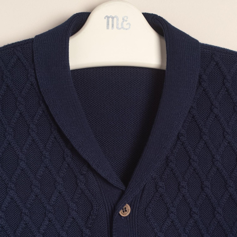 saco de alg con rombos azul