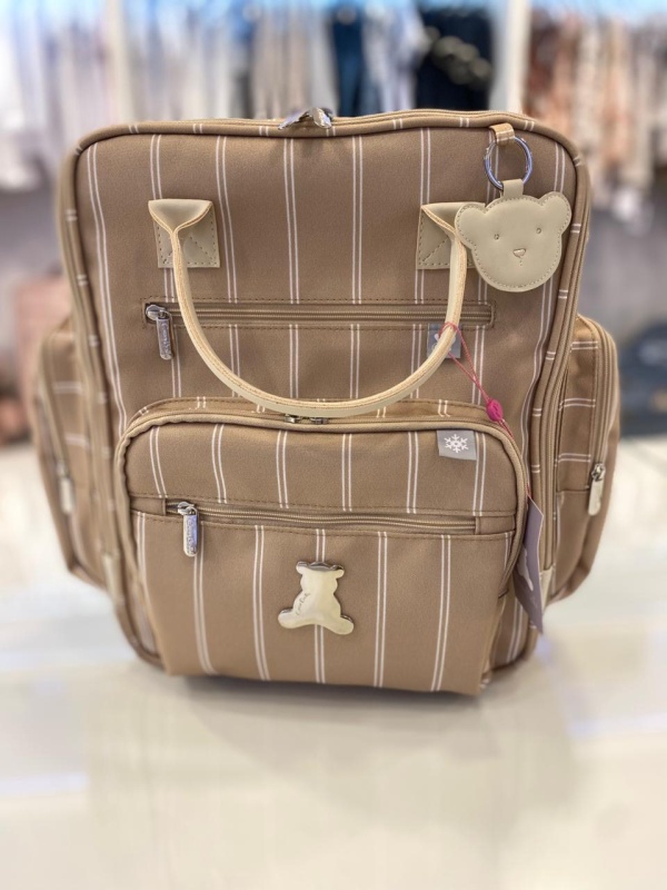 mochila urban teddy beige