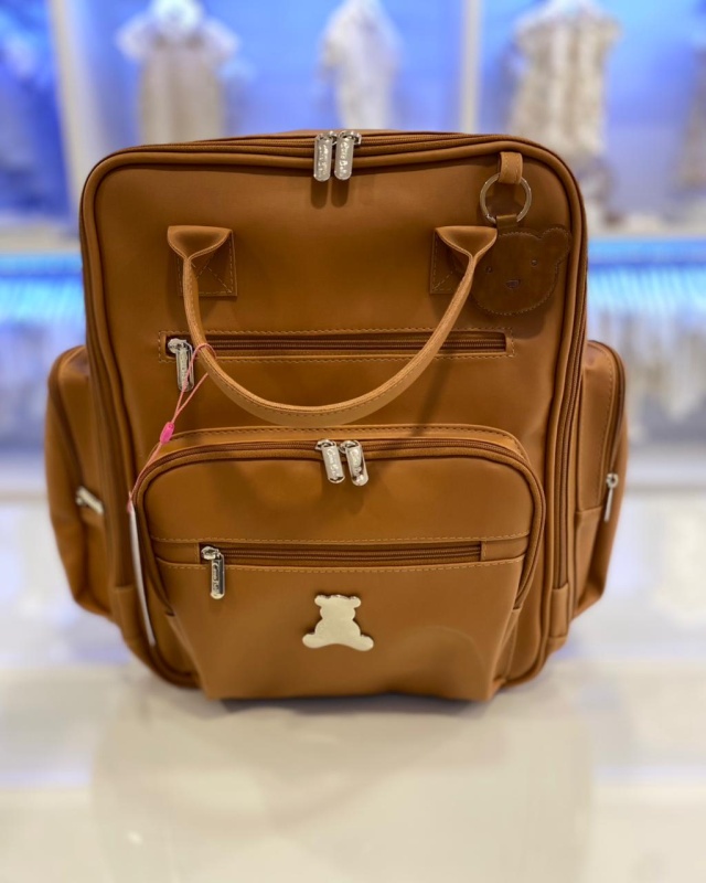 mochila urban teddy caramelo