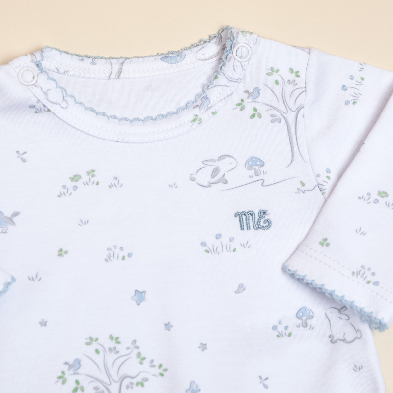 conjunto pima estampado amis bco/cel