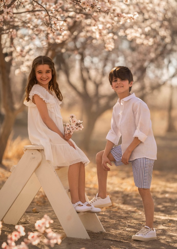 camisa de lino blanco