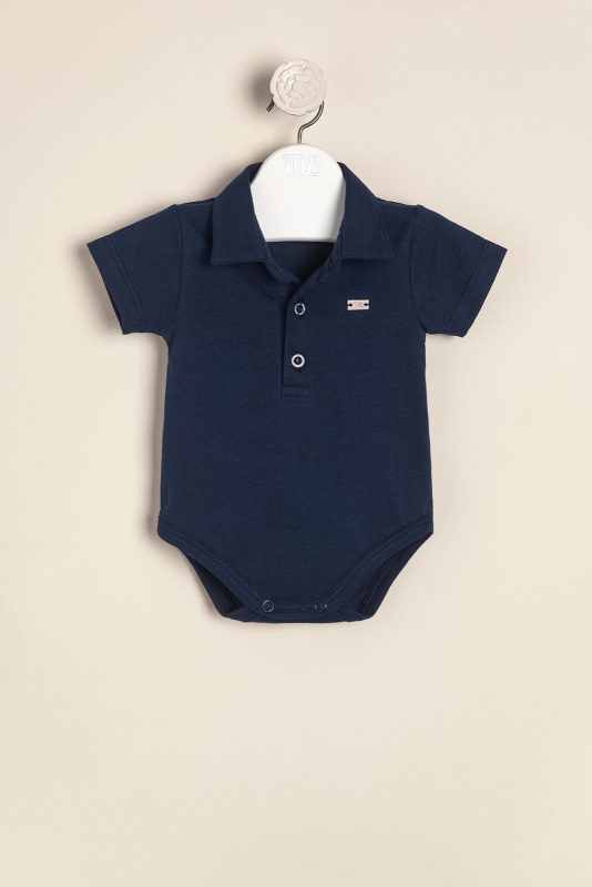 body de jersey cuello polo lucas azul