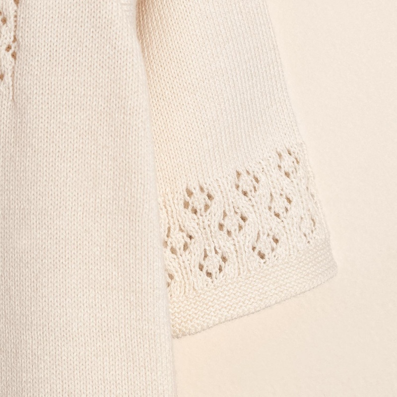 enterito de alg calado y bordado a mano almy