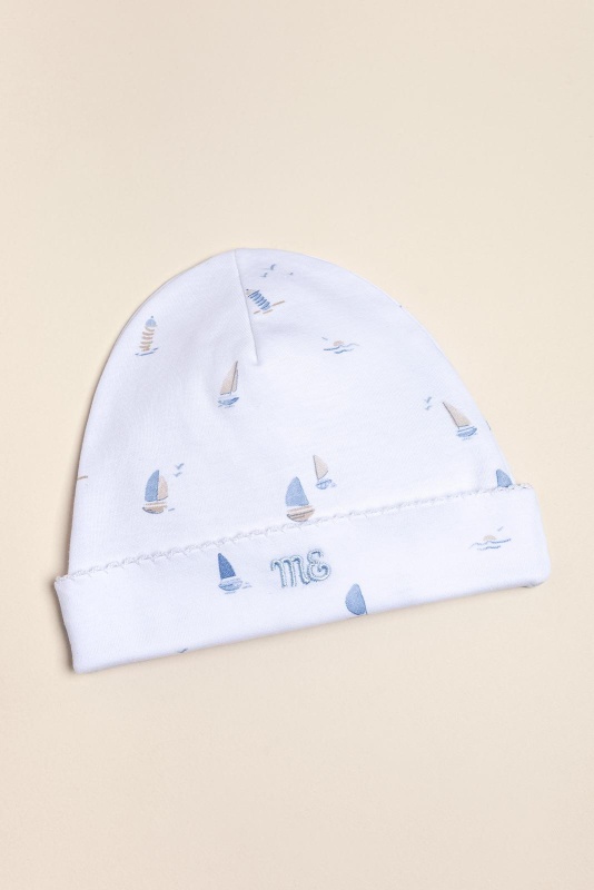 gorrito pima estampado onda blu