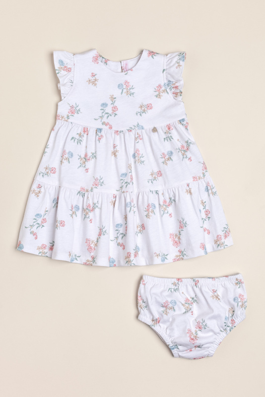 vestido de alg estampado ramitos