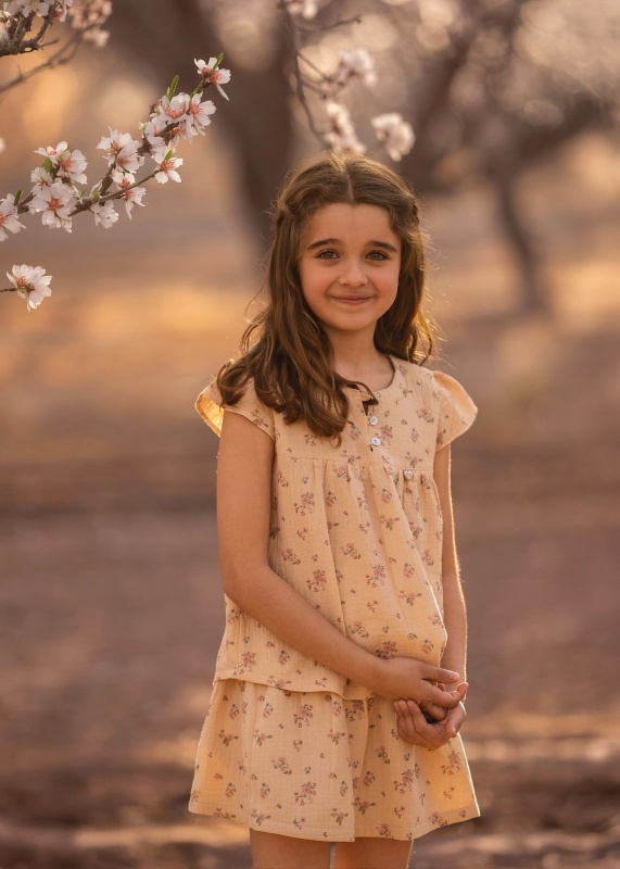 camisola de gasa estamp miel