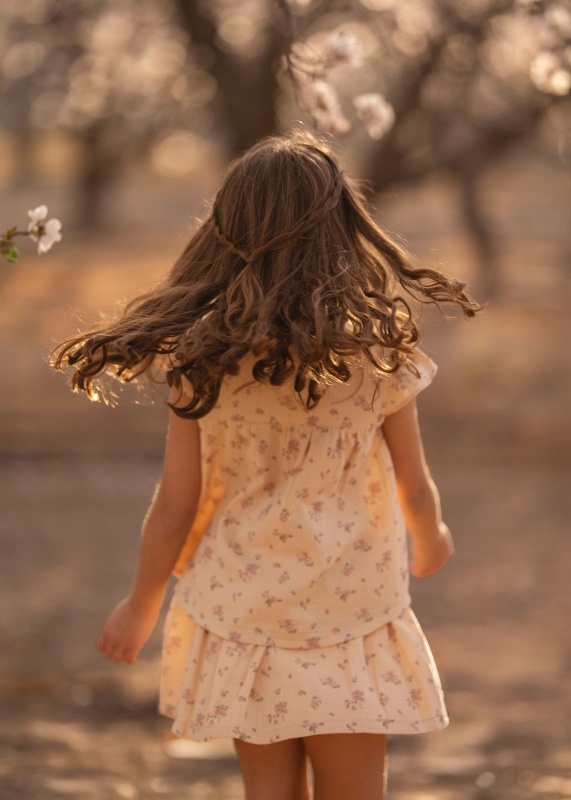 camisola de gasa estamp miel