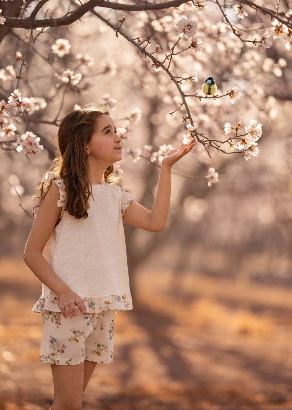 remera combinada con liberty anna