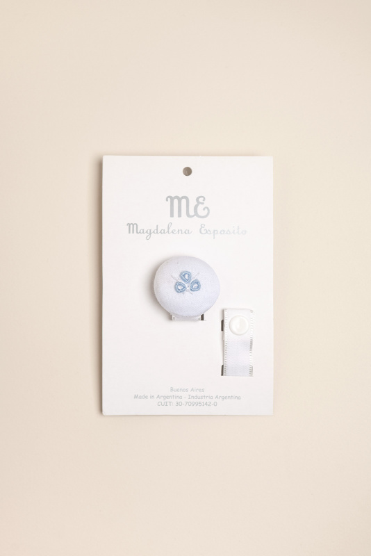 portachupete bord a mano bco/cel