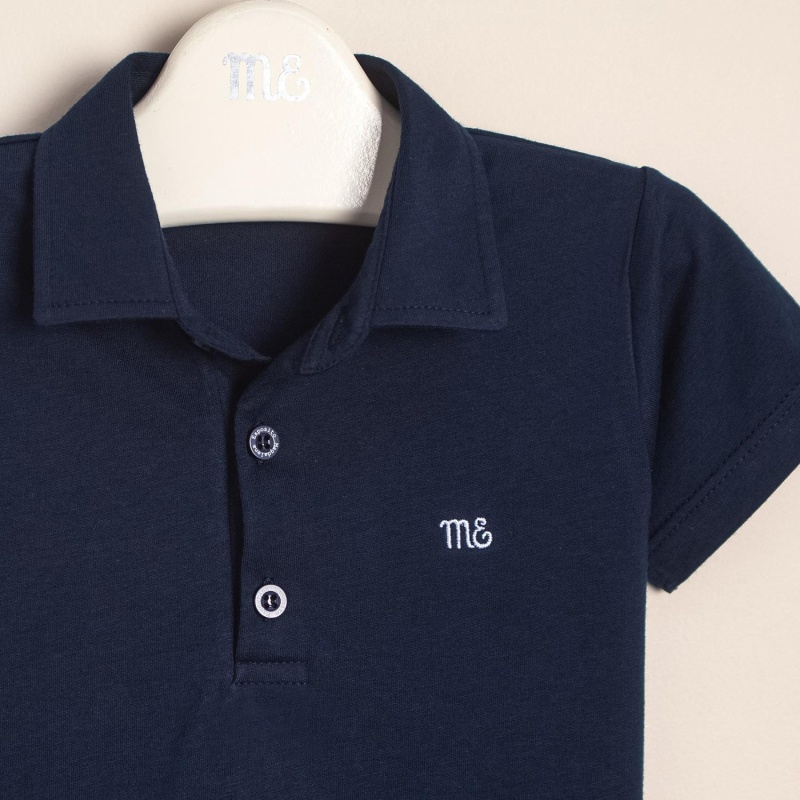 body de jersey cuello polo lucas azul