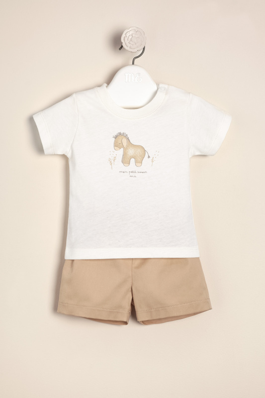 conjunto de algodon estampado