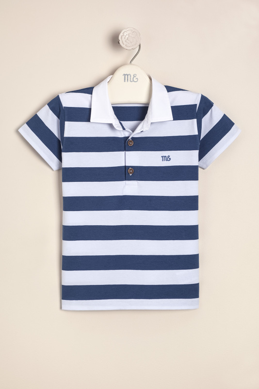 remera polito rayada con cuello polo ciro