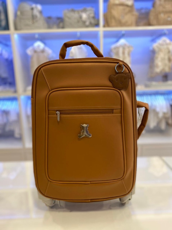 carry on teddy cuna caramelo