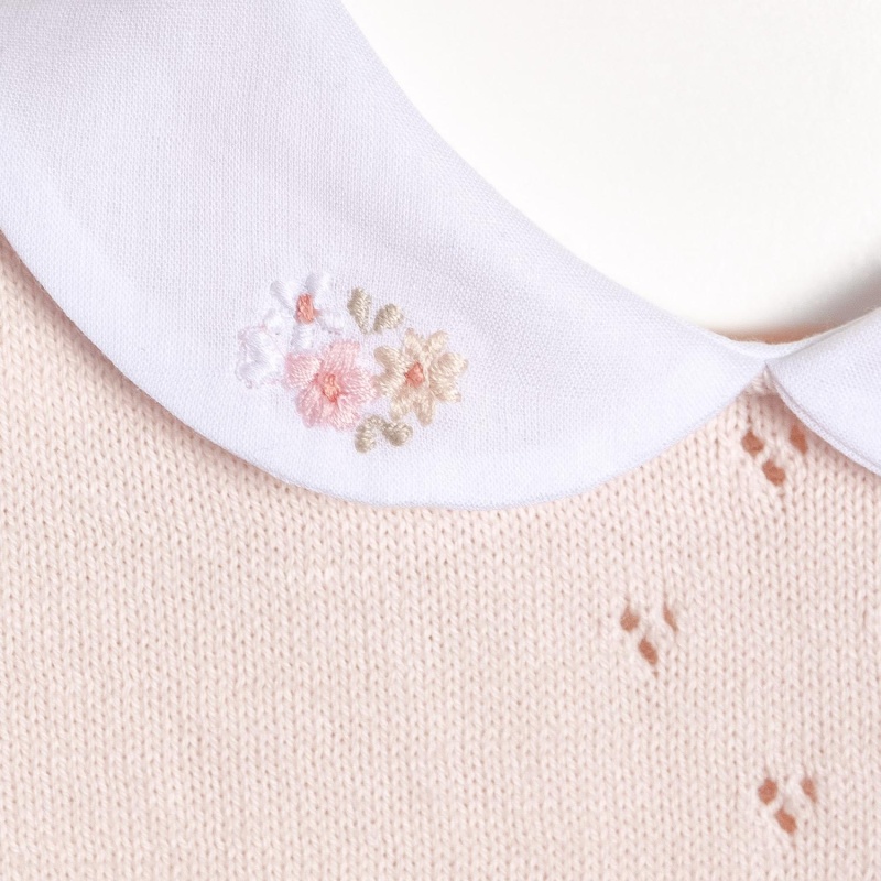 enterito de alg calado con cuello bordado emy rosa