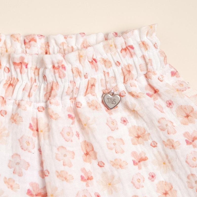 short de gasa estampado corine