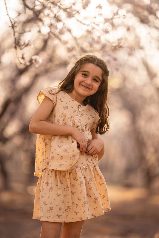 camisola de gasa estamp miel