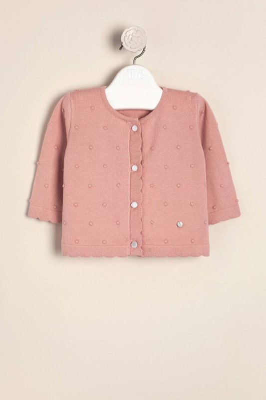 saco con motitas rosa cal