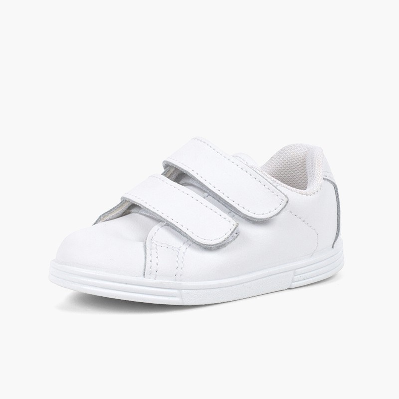 deportivas bebe piel blanco
